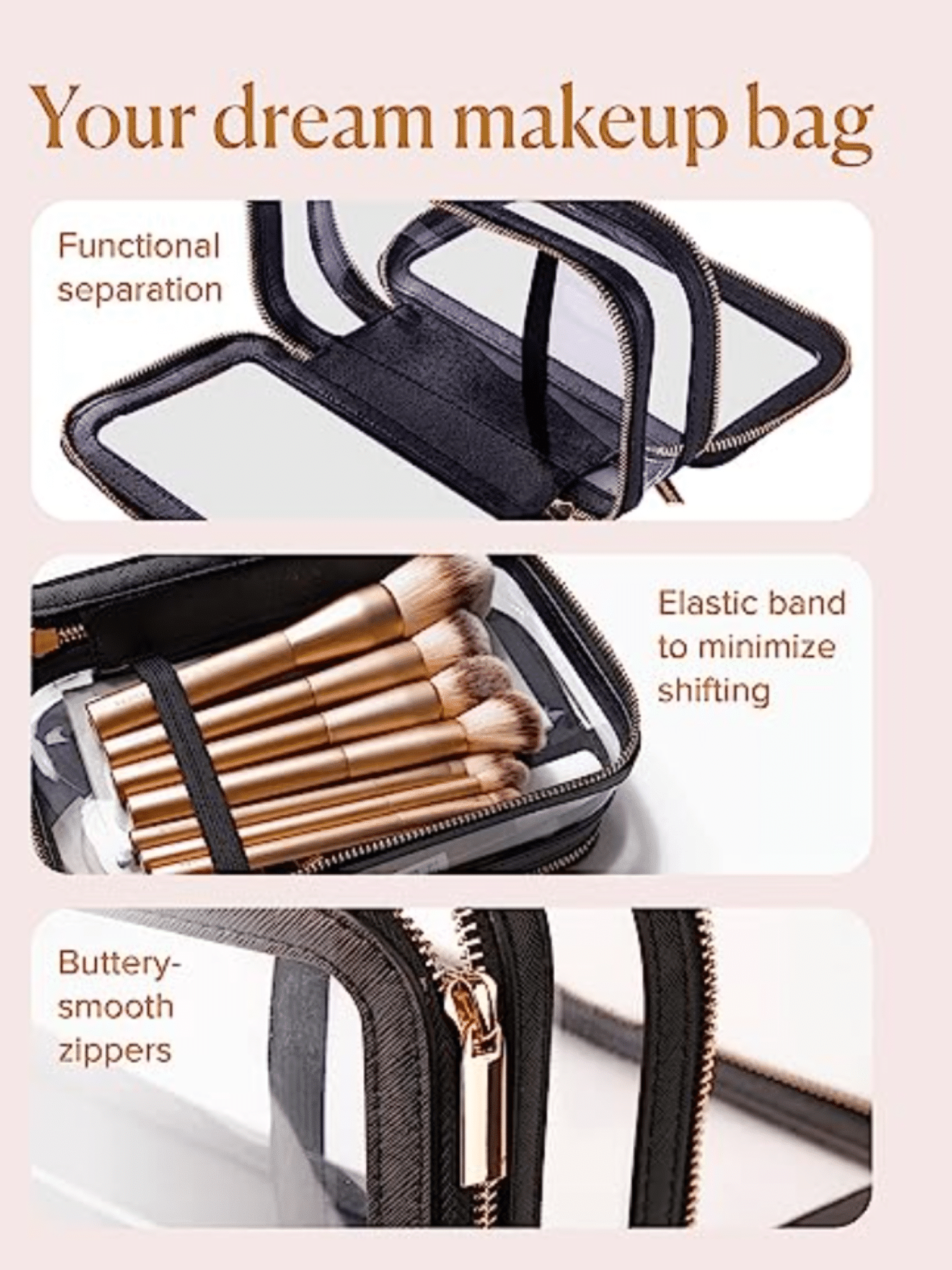 The 5 Best Clear Makeup Bags | 2TravelingTheWorld